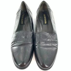 Claudio De lorena mens size 10.5 black leather smoking leather vintage 80s 90s